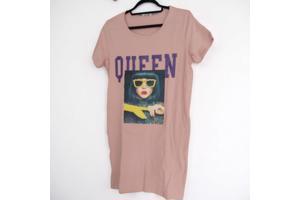 Shirt jurk Queen roze M