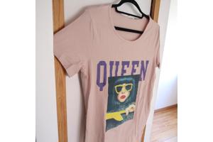 Shirt jurk Queen roze M