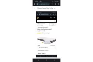 Nieuwe matras maxi pocket 180/200