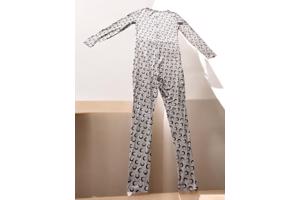 White icy - stretchy - Jumpsuit - cream - halve maan S