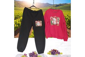 2 delig huispak rood zwart 2XL