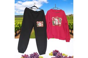 2 delig huispak rood zwart 2XL