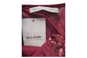 Glo-story glitter lovers body wijnrood S/M