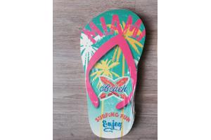 Wanddecoratie - Hout - Slipper - 'Miami'
