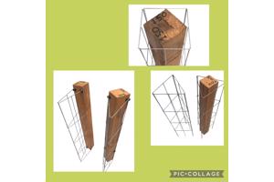 Klimplanten op het terras, tegel eruit plantrek erin