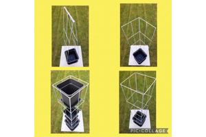 Klimplanten op het terras, tegel eruit plantrek erin