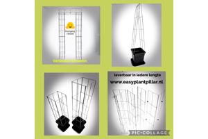 Klimplanten op het terras, tegel eruit plantrek erin