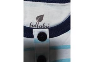 Lullaby t-shirt blauw gestreept 6-12 mnd