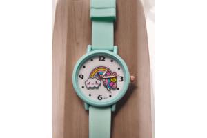 Horloge voor Kinderen - Regenboog - Kast 34 mm - Groen