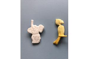 Broche kunststof papegaai , olifant , broches vogel dier