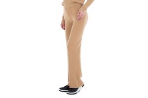 JCL stoffen broek hoge taille taupe one size XS-L