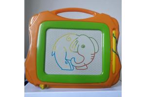 Magnetich teken bord oranje groen klein formaat