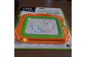 Magnetich teken bord oranje groen klein formaat