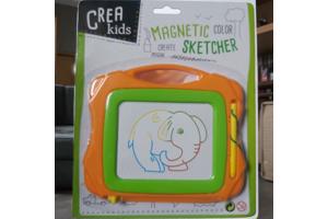 Magnetich teken bord oranje groen klein formaat