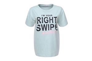 Glo-story - T-shirt - I am your right swipe - green L