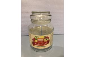 Glazen snoeppot leeg 8,5 cm doorsnee 13 cm hoog voorraadpot