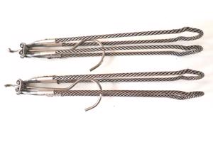 Kledinghangers Opvouwbaar 2 stuks  Kleur(en): zilverkleurig