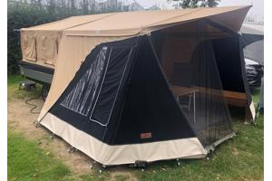Gezocht: GASTENCABINE voor vouwwagen Combi-Camp Country o.d.