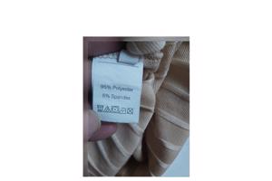 Stretchy beige jurk met split XXL