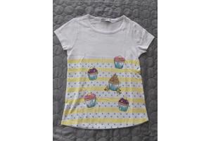 Glo-Story cupcakes t-shirt geel 122