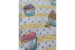 Glo-Story cupcakes t-shirt geel 122