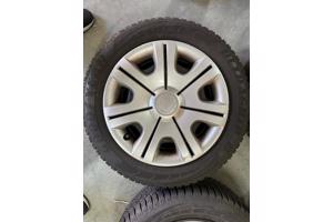4 winter wielen Skoda Fabia maat 180/60R14, staal met wieldo