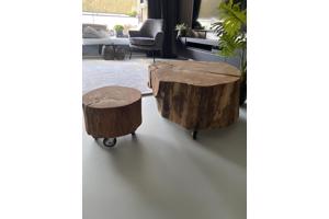 Salontafels eiken hout