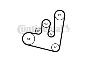 Multyriem met spanner Continantal 6PK1660K1
