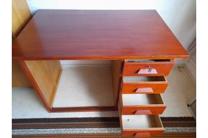 Vintage eiken bureau jaren 60/70