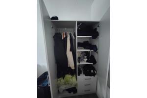 Witte kast hang en leg-60x100x175