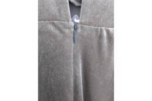 Avond winter jurk grijs met strass L