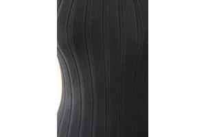 Jurk, merk Voyelles, groen en zwart, 1 maat 34/38 (Nieuw)