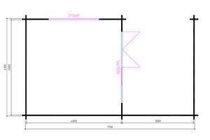 Blokhut Wolfskap W4x4+3