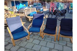 4 maal nette poang, 2 volwassen, 2 kinderstoelen