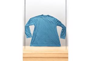 Heren longsleeve shirt lichtblauw 3XL