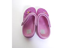 Crocs slipper schoen donkerroze met strikje 32