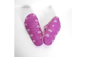 Crocs slipper schoen donkerroze met strikje 32