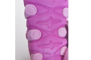 Crocs slipper schoen donkerroze met strikje 32