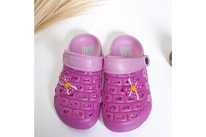 Crocs slipper schoen donkerroze met strikje 32