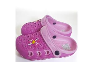 Crocs slipper schoen donkerroze met strikje 32