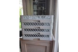 vier kratten voor horeca afwasmachine/vaatwasmachine