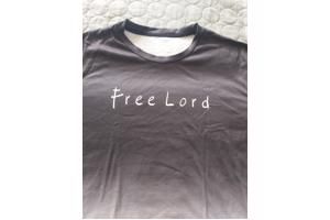 Heren t-Shirt Free Lord grijs M