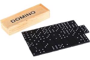 Klassieke Domino spel in houten doos