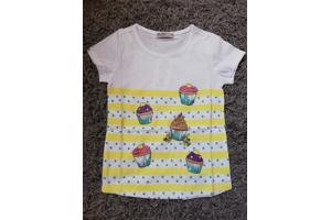 Glo-Story cupcakes t-shirt geel 116