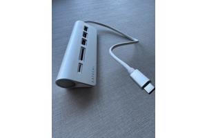 Satechi Aluminium USB 3.0 HUB en kaartlezer