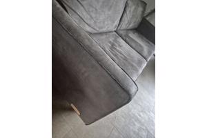 Nette stoere leger groen/grijze bank