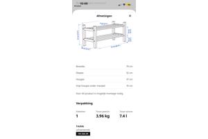 Schoenenrek zwart IKEA