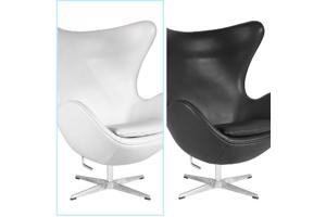 Stoel Egg chair design Jacobsen imitatie leer