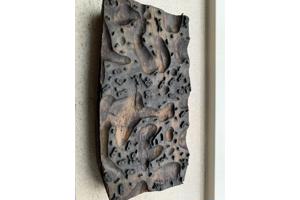 Vintage houten blokprintstempel