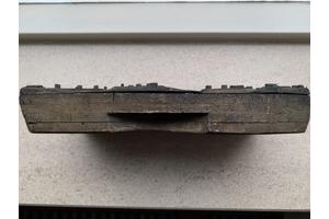 Vintage houten blokprintstempel